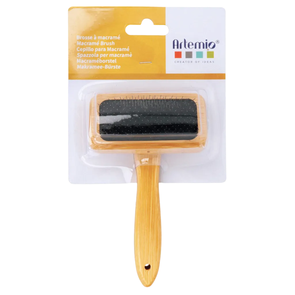 macrame borstel in verpakking.webp