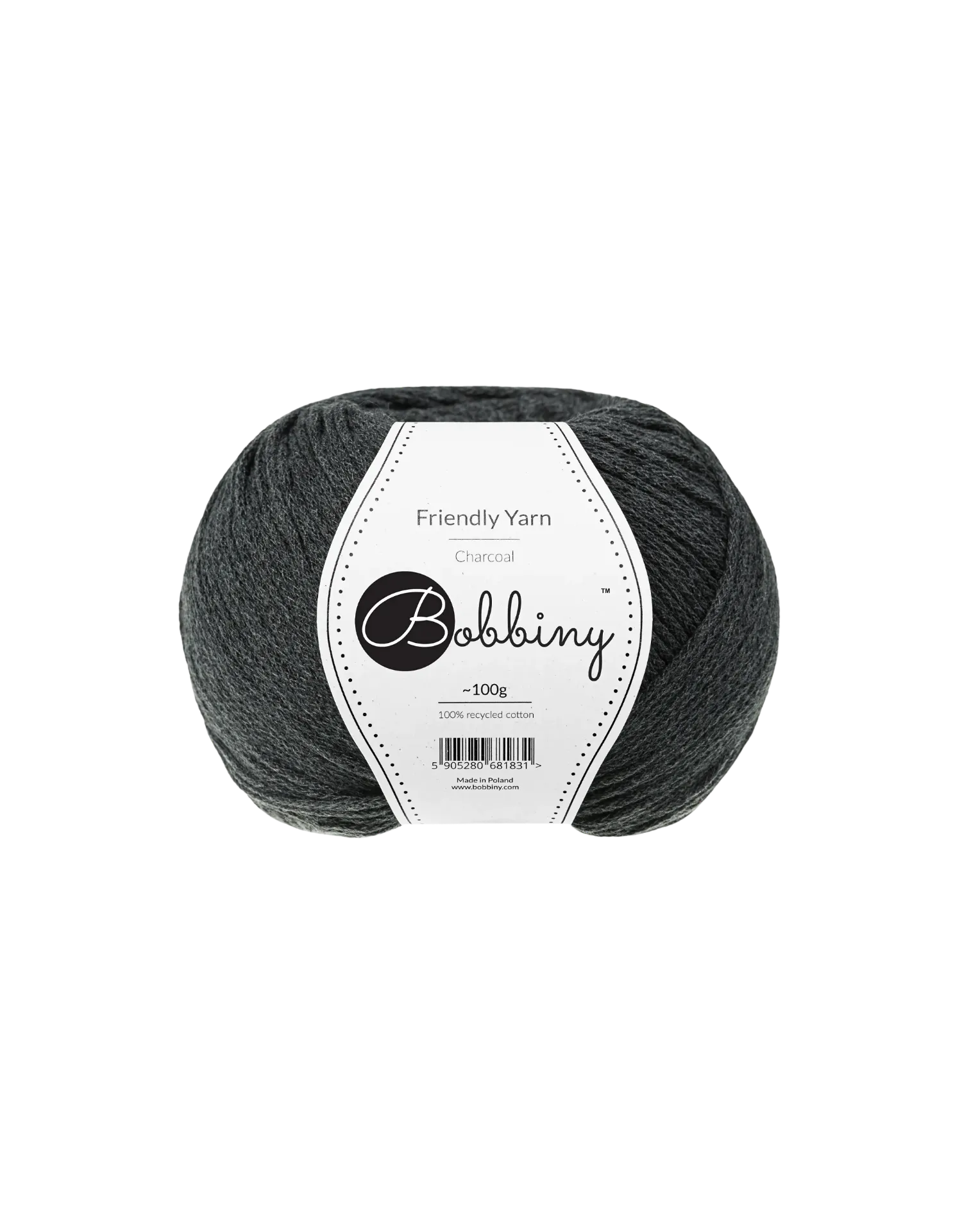 BOBBINY FRIENDLY YARN - CHARCOAL
