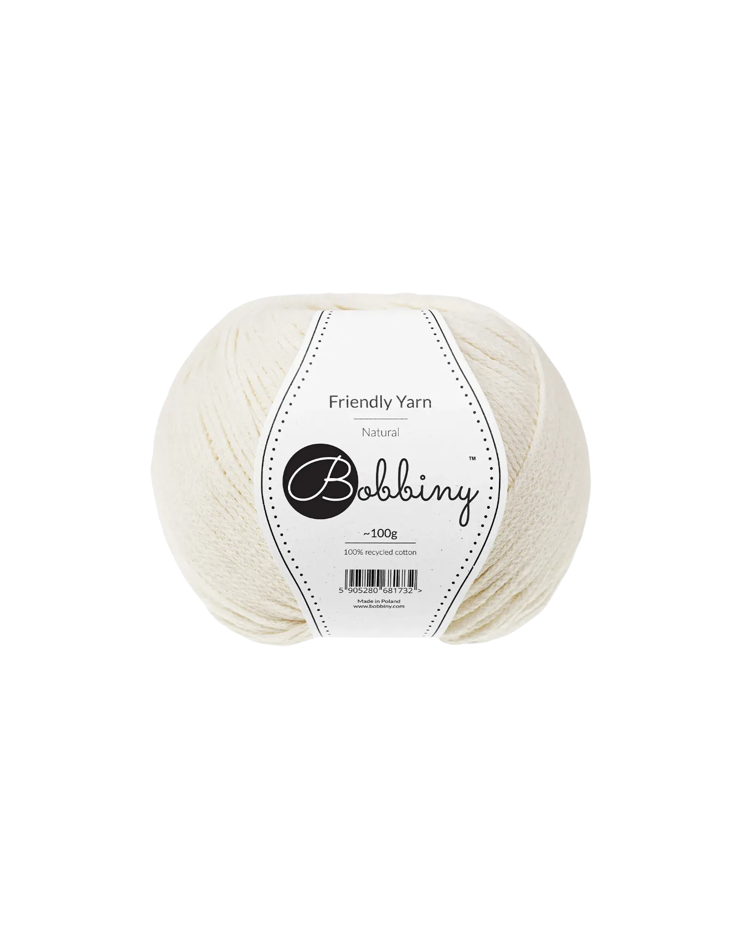 [FY-001] BOBBINY FRIENDLY YARN - NATURAL